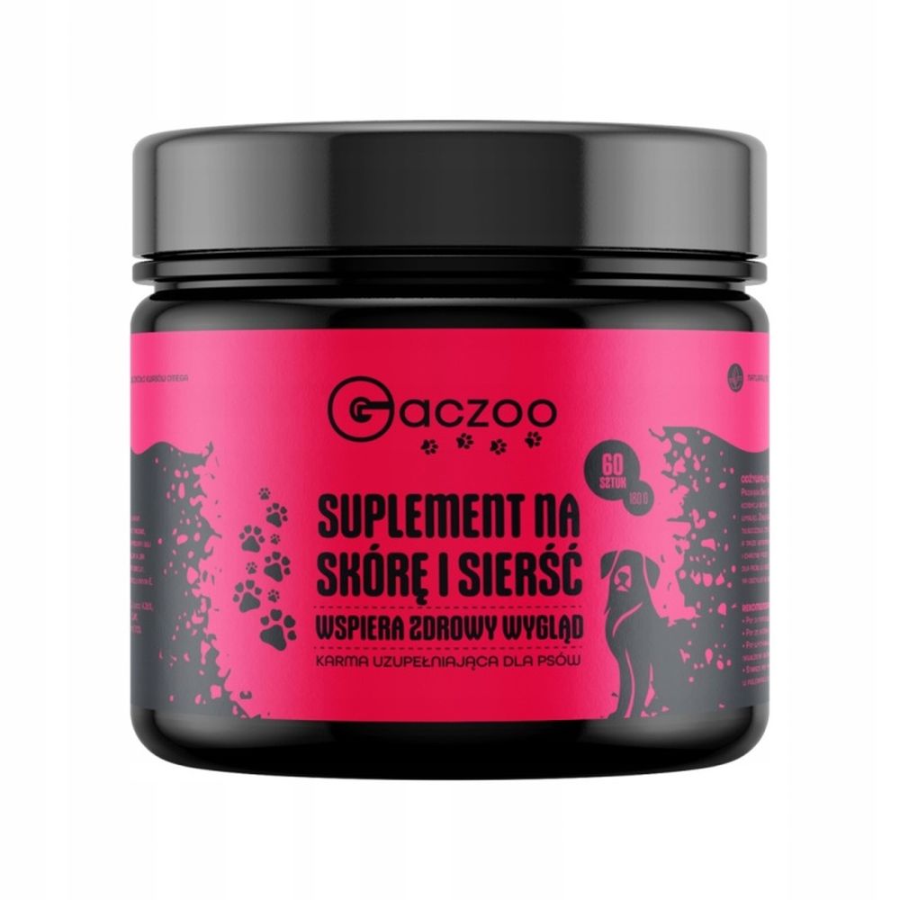 Gaczoo suplement dla psów na skórę i sierść 180g